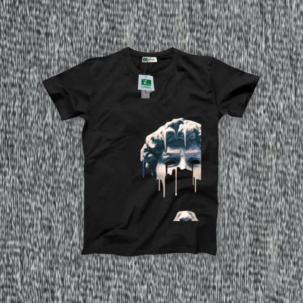 Black and White Jersey with Striking Graphic Design